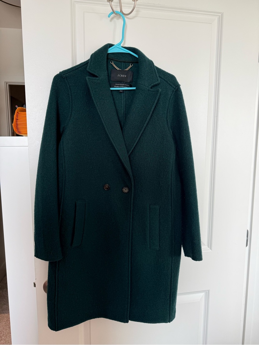 J. Crew Daphne topcoat in Italian boiled wool